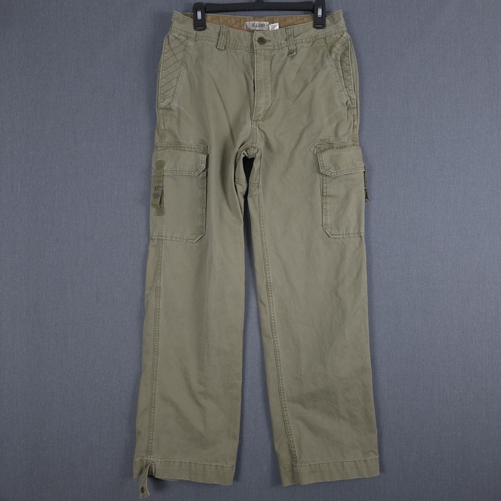 Vintage Old Navy Military Cargo Pants Mens 30x32 (Fits 30x31) Green Y2K Skater